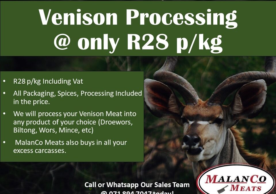 Venison Processing with Malanco Meats